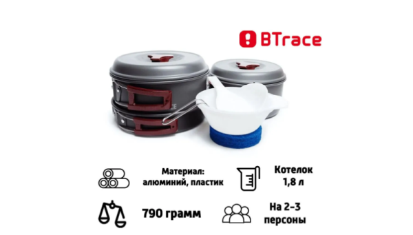 Набор посуды Btrace: 2-3 персоны Набор посуды Btrace: 2-3 персоны